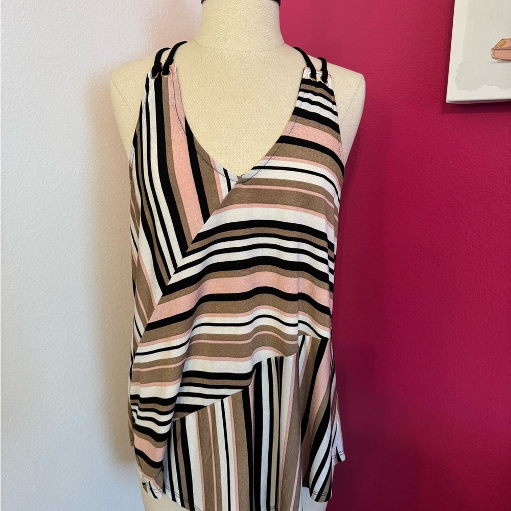 Striped Sleeveless Top